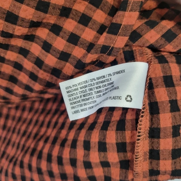 A New Day Gingham Casual Pull-Over Top size XXL - Picture 7 of 10